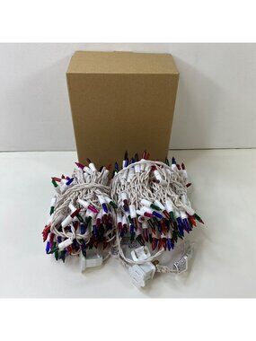 Brizled Outdoor Icicle Lights  300 Count Multicolor Christmas String Lights